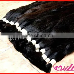 Pure Brazilian Hair Bulk Unprocessed Human Hair Braid Remy Hair Wholesale Bulk Hair Extensions thumbnail-1