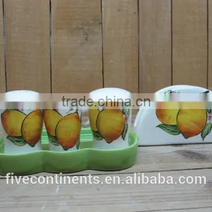 Ceramic Table Ware Shakers With Tissue Holder thumbnail-1