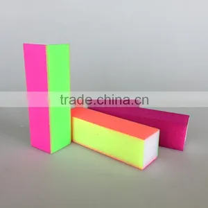Custom 4 Way Sponge Block Neon Nail Polish Buffer Beauty 4 Sides Buffer Block Nail Shining File Buffer Factory thumbnail-2