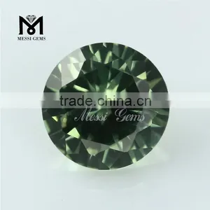Wuzhou Wholesale Round 149# Synthetic Green Spinel thumbnail-1