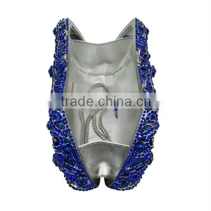 Royal Blue Crystal Box Evening Clutch Bags Rhinestone Crystal Clutch Bag Ladies Wedding Bags (8651A-B2) thumbnail-5