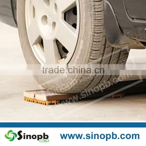 Plastic Sheet With Snapping Fastener for Bamboo Composite Deck Tiles thumbnail-3