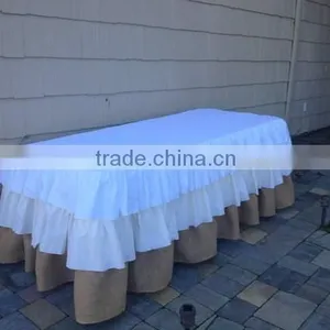 Tulle Banquet Ruffled Table Skirting thumbnail-4