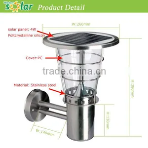 JR-2602 Solar Garden Lawn Light 38cm Outdoor Wall Light Led Solar Lights thumbnail-2