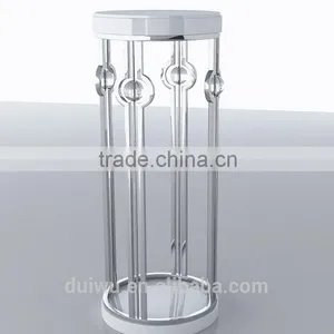 High Quality Eurpean Style Brushed Golden Stainless Steel Side Tables thumbnail-3