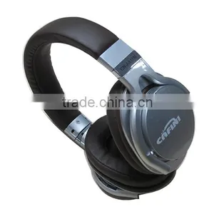 Good Quality Adjustable Leather Headband Stereo Studio Headphone With Mic thumbnail-2