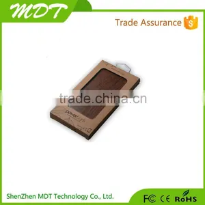 4000mah Slim Wood Power Bank Backup Battery Portable Charger thumbnail-2