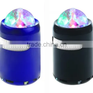 Rotating Color LED Disco Light Bluetooth Speaker With FM Radio TF Card(F-1238) thumbnail-1