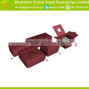 Cardboard Jewelry Gift Packaging Box With Foam Insert thumbnail-1