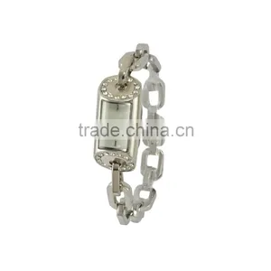 New Models Alloy Square Diamond Chain Bracelet Girl Latest Hand Watch thumbnail-4