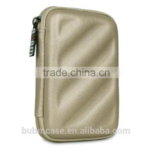 High Quality BUBM Champagne Gold Hard Disk Mini Travel Storage Bag thumbnail-2