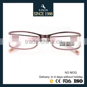 Graceful Lady Metal Eyeglasses Prescription Eyewear Bling Rhinestones Optical Frames Eyewear SM4028 thumbnail-5