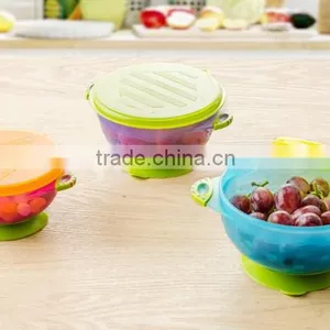 China Manufacture Colorful Non-toxic pp Baby Feeding Bowl Child Suction Dinner Bowl thumbnail-6