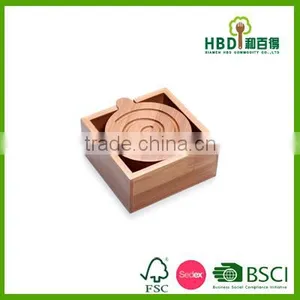 2016 Best Selling Premium Bamboo Mug Coaster Wholesale thumbnail-3