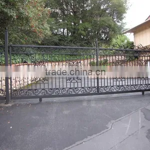 Chinese Wholesale Suppliers for Sliding Gates Beautiful Design, Outdoor Iron Gate, Iron Grill Door on Online Shopping thumbnail-2