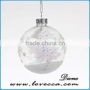 Winter Wonderland: Hand Painted Personalized Xmas Snowmen Ornament thumbnail-1