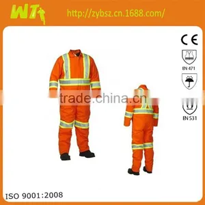 Cotton-polyester Working Reflective Safety Winter Men Coverall With Reflector thumbnail-1