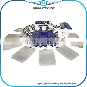 Automatic 8 Color Octopus Garment Silk Screen Printing Machine For Sale thumbnail-6