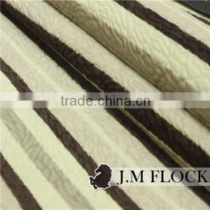 Polyester Embossed Backing Flocked Hand Embroidery Fabric Tulle thumbnail-1