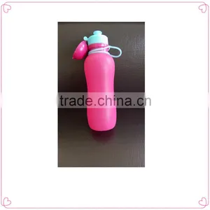 Wide Mouth Water Plastic Bottle,folding Water Bottle,wholesale Portable Drinking Botter thumbnail-1