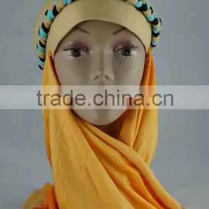 OEM Hijab Braided Cap With Full Cover Shawl Pre-order thumbnail-1