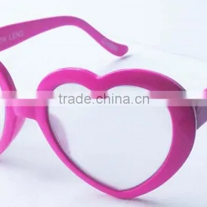 Heart Diffraction Glasses With Fireworks Lens thumbnail-1