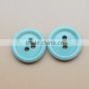 Top Class 4 Holes Blue Natural Corozo Nut Shirt Buttons thumbnail-1