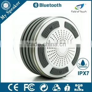 My Speaker F013 White With Grey Shower Radio,waterproof Floating Speaker,LED Bluetooth Speaker thumbnail-4