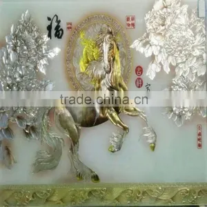 Modern Carved Marble Glass Wall Art Decor thumbnail-1