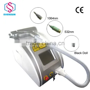 015 Newest!!1064nm 532nm nd Yag Laser Pulsed Dye Laser for Tattoo Removal Vascular and Skin Rejuvenation With CE thumbnail-1