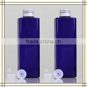 500ml Plastic Colorful Blue PET Bottle With Aluminium Cap for Cosmetic thumbnail-1