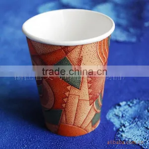 300ml Clear Biodegradable Cup Eco-friendly Take Away Coffee Paper Cups thumbnail-2