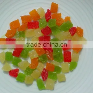 Dried Pineapple Core Dice Mix Color thumbnail-1