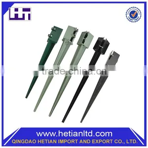 Steel Fence Post Holder 750 mm Spike Support Rust Resistant 75 mm Metal Post thumbnail-1