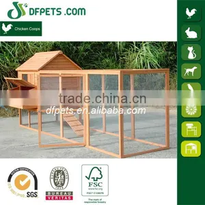 Extra Large Wooden Chicken Coop With Galvanized Wire Mesh Run thumbnail-1
