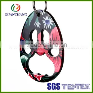 New Invention Fashion Mask Logo Printing Key Chain Aluminum Beer Bottle Opener thumbnail-1