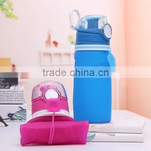 Portable Environmental Silicone Gel Water Bottle thumbnail-1