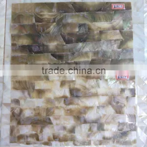 Office Decoration Laminated Blacklip Mother of Pearl Sea Shell Paper thumbnail-1