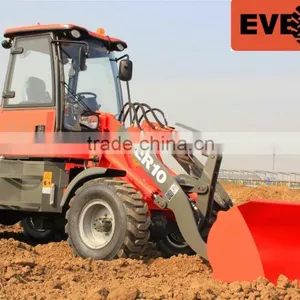 Everun New ER10 Small Wheel Loader CE Certificated With Snow Bucket/snow Blade thumbnail-2