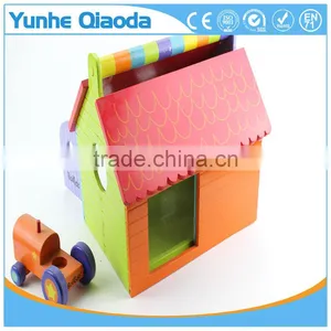 Early Learning Wooden Play Toys House Packing House Toy thumbnail-6