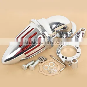 Chrome Spike Air Cleaner Intake Filter For CV Carburetor V-Twin thumbnail-2
