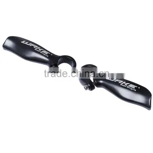 WAKE Paired Utility Black Handlebar Bar End Aluminum Alloy Glossy MTB Bike Rubber Lock-on Cover Bicycle Accessories Parts thumbnail-3