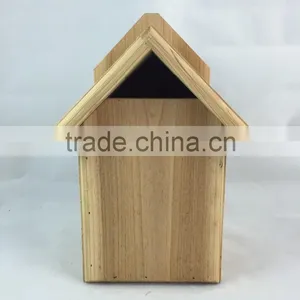FSC Wooden Bird House /wooden Bird Cage Decorate in Garden for Wholesale thumbnail-3