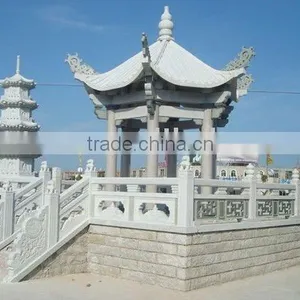 Granite Stone Hand Carved Park or Outdoor Pavilion Garden Gazebo Pavilion thumbnail-1