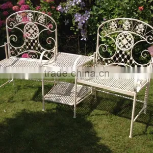 2 Seater Cast Iron Companion Garden Chair thumbnail-6