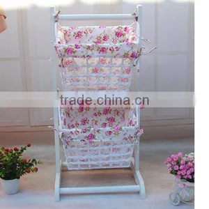 Small Wood Magzine 2 Tier Display Rack thumbnail-1