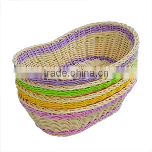 Plastic Rattan Wicker Basket Wholesale thumbnail-1