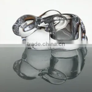 Home Decoration Crytal Glass Candle Holder,rabbit Shape,glass Candle Holder thumbnail-1