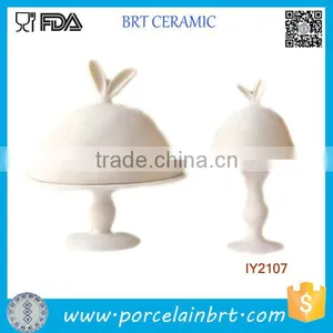 Ceramic Rabbit In Wonderland Dessert Cake Stand thumbnail-1