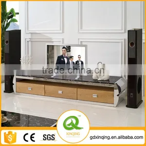 E331 Low Price Modern Glass Top Corner TV Stand thumbnail-1